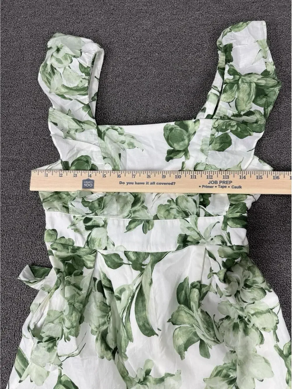 Taylor Womens S Flutter Sleeve Jumpsuit Floral Wide Leg Cropped Beachy Spring - Picture 6 of 7